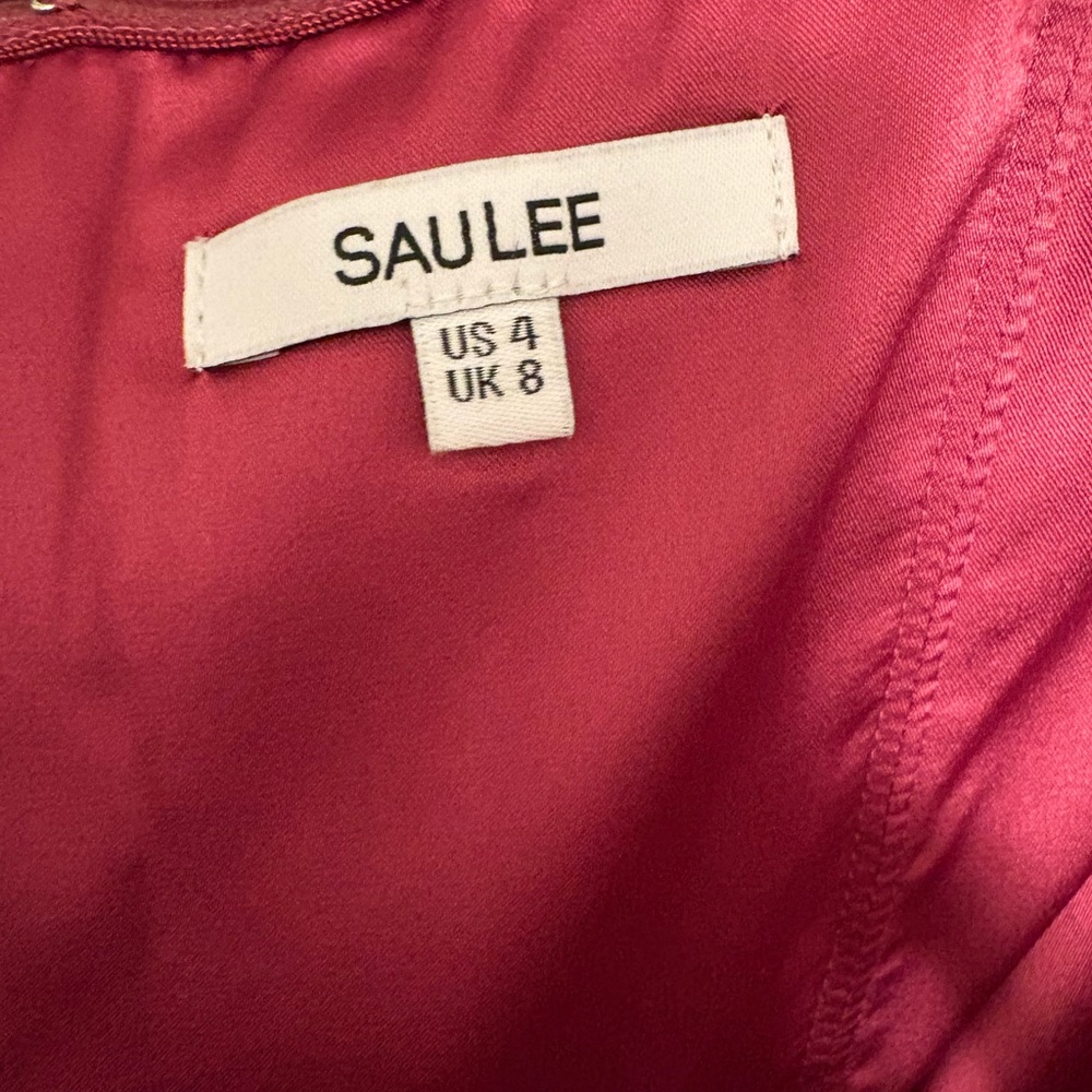 Sau lee Strapless Burgundy Gown - Picture 8 of 9